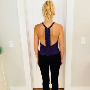 Slinky, sexy, bare-back top